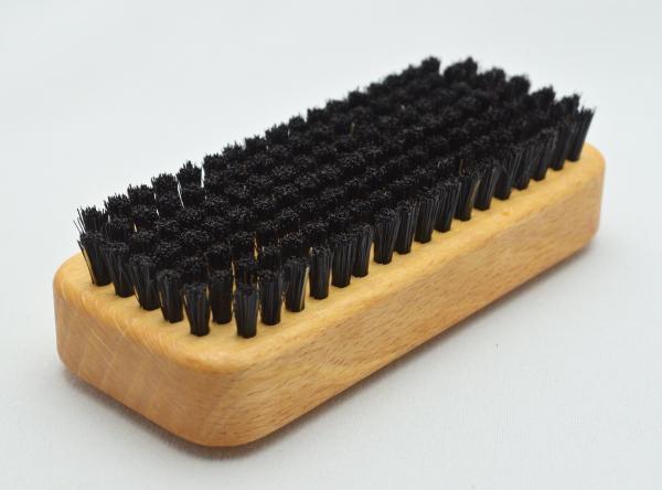 Handwerker Handwaschbürste, kräftige schwarze Naturborsten, 7 Reihen, Griffmulden für guten Halt.